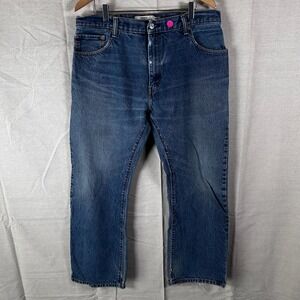 Levis 517 Boot Cut Jeans Mens 38x32 Blue Denim Medium Wash Cotton